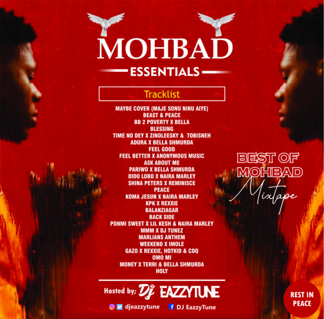DJ EAZZY TUNE BEST OF MOHBAD MIXTAPE Entertainment Daily